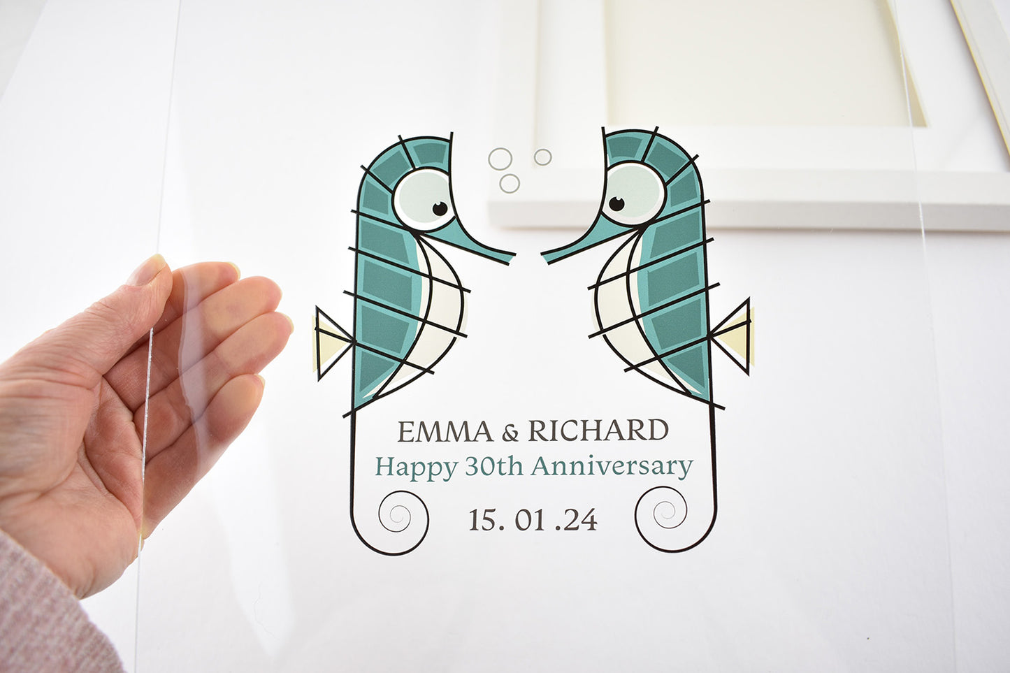 Anniversary/Wedding/Engagement - Two Seahorses