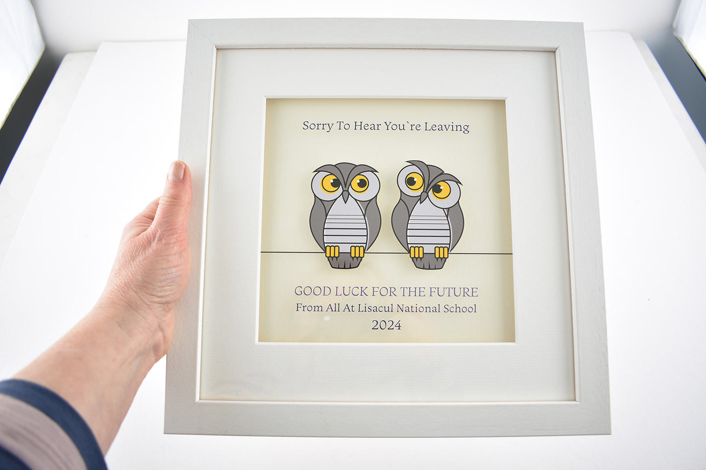 Retirement/ Leaving/Anniversary - Two Owls