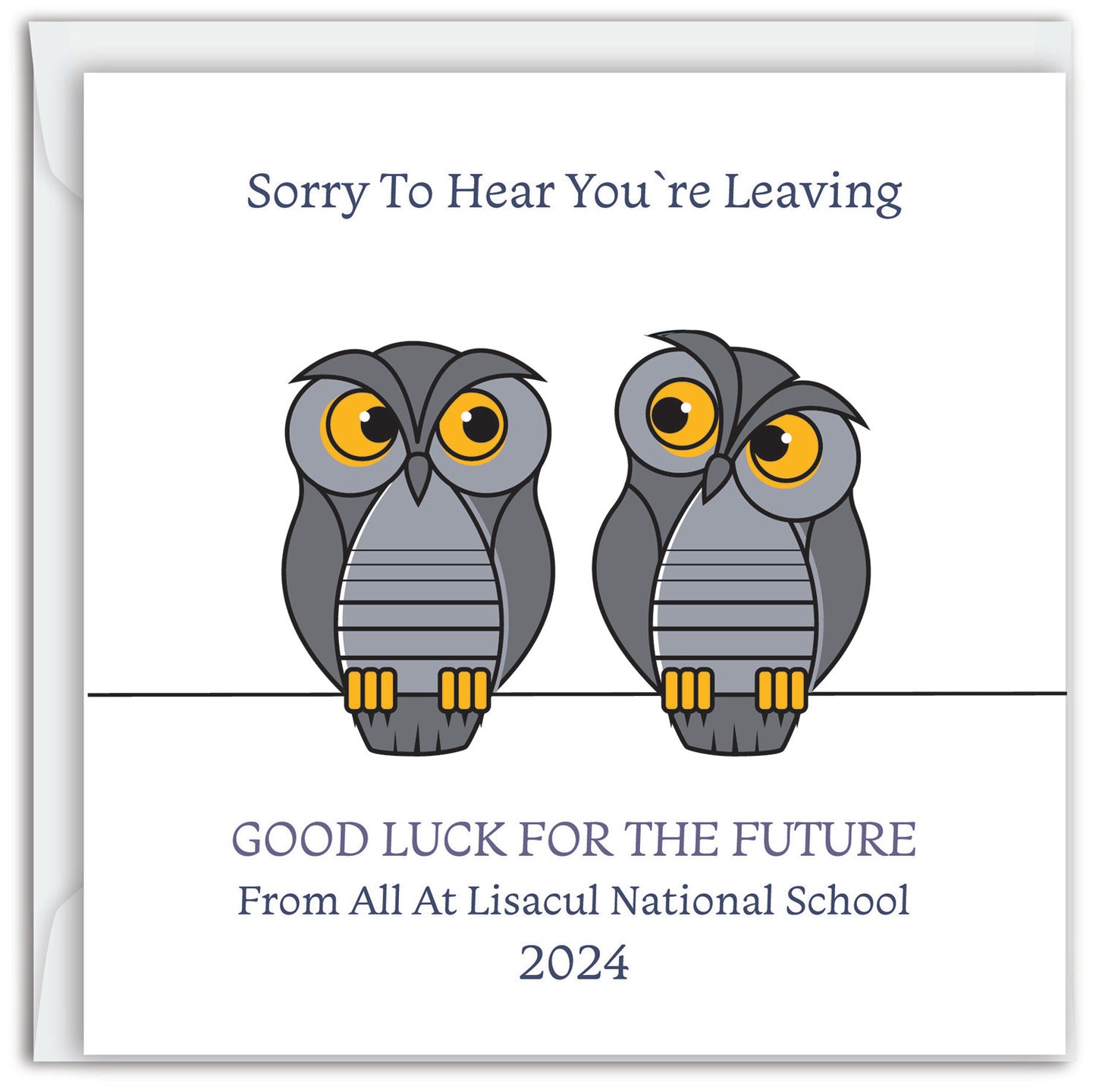 Retirement/ Leaving/Anniversary - Two Owls