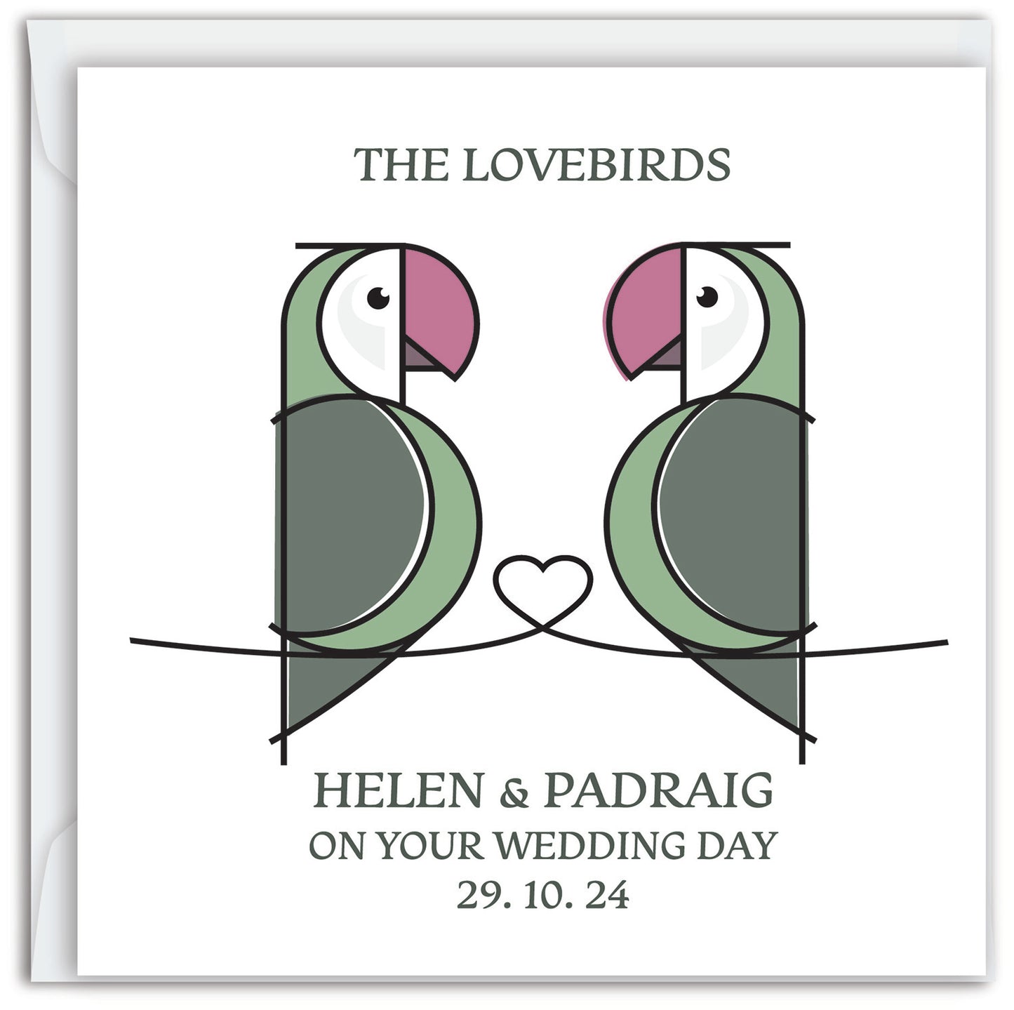 Wedding/Engagement/Anniversary - Two Lovebirds